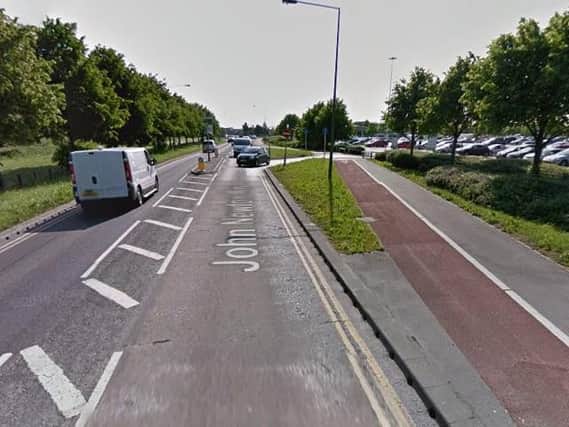 The collision happened in John Newton Way in Hull. Picture: Google