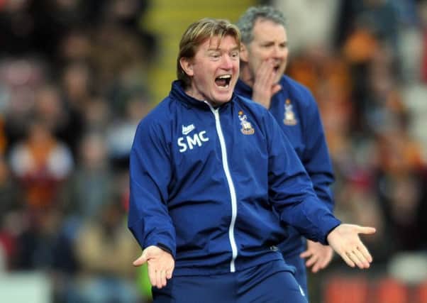 Bradford City manager Stuart McCall
