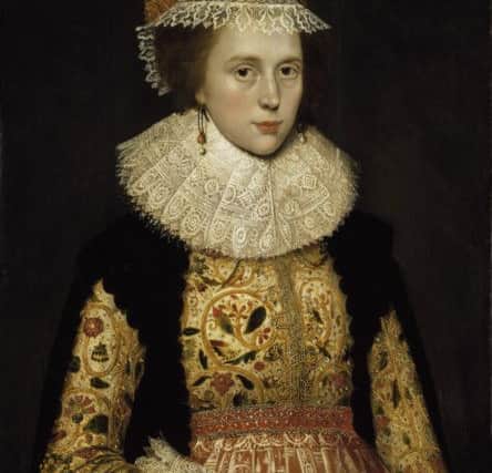 Painting of Margaret Layton circa 1620, wearing the jacket, which is tucked into a skirt. It was probably painted by Marcus Gheeraerts the Younger. Picture: Victoria & Albert Museum.
