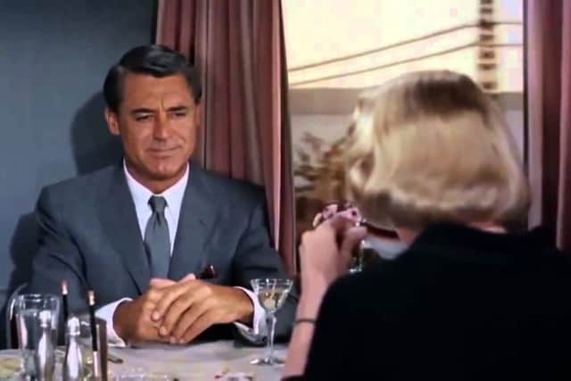 Cary Grant in Alfred Hitchcock's North by Northwest.