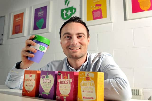 James Dawson  set up T Plus in Harrogate - a company making healthy green tea with added vitamins and minerals.