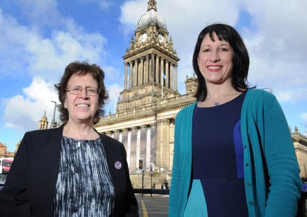Leeds Council leader Judith Blake and MP Rachel reeves as they launch a campaign to erect a statue in honour of one of the city's leading female role models.