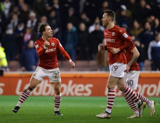 ON TARGET: Barnsley's Tom Bradshaw Picture: Bruce Rollinson