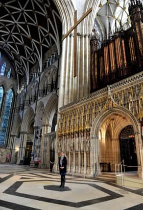 IN GOOD VOICE: York Music Society will be performing in the Minster.