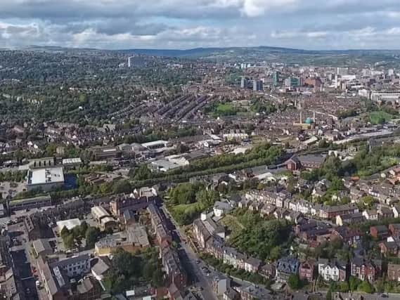 A drone's eye view of Sheffield. Picture: Sheffield Drones/YouTube