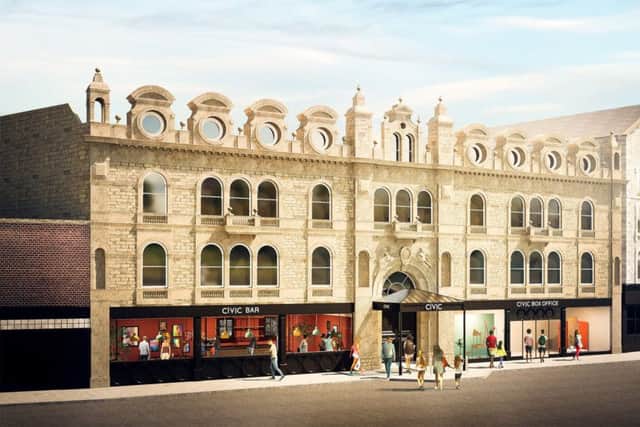 Artistic impression of how the Victorian facade would look. (Picture: Four23).