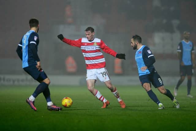 IN CONTENTION: Doncaster Rovers' Liam Mandeville. Picture: James Hardisty.