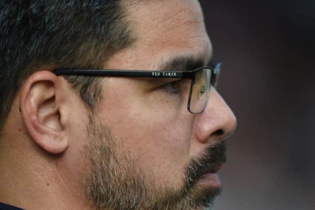 Focused: David Wagner watches on during the game (Photo: PA)