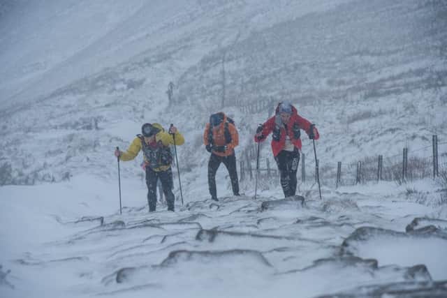 Day one of the Montane Spine Race.