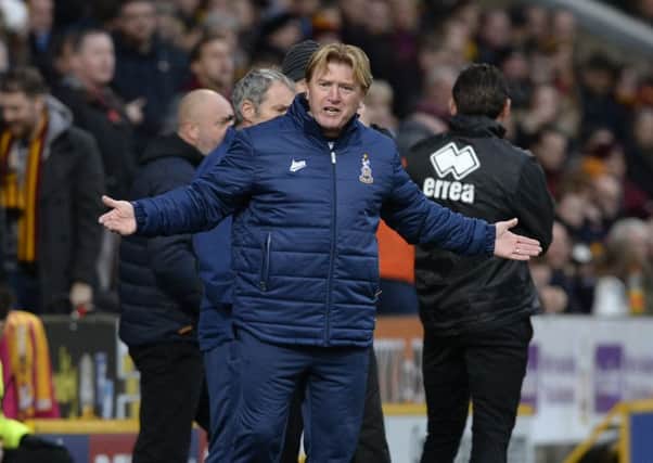 IN THE HOTSEAT AGAIN: Bradford City manager, Stuart McCall.
 Picture: Bruce Rollinson