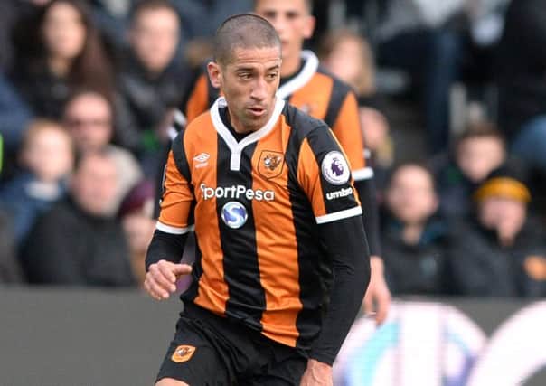 Evandro in action for 
Hull City against Liverpool. (Picture: Bruce Rollinson)