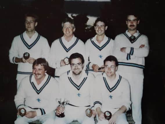 From Mick Bells Its Nearly All About Cricket book - A photograph from the  past of the Bishop Thornton six-a-side team.