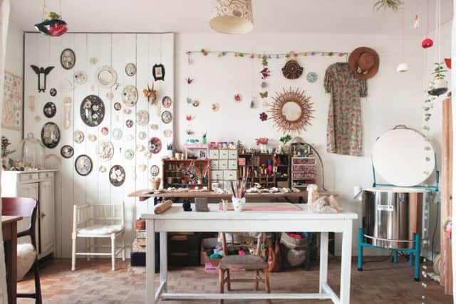 Lisa Meunier's home studio in France
