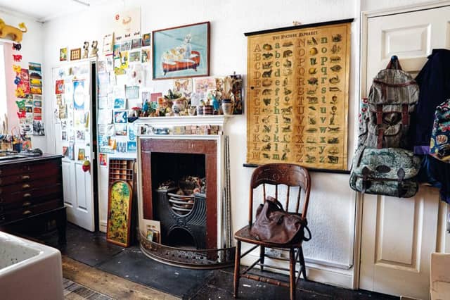 In the studio of Emily Sutton photographed by Alun Callender