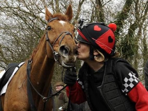 Tracey Corrigan with her horse Bob