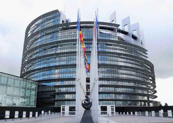 The European Parliament site in Strasbourg, France. Pic: PA