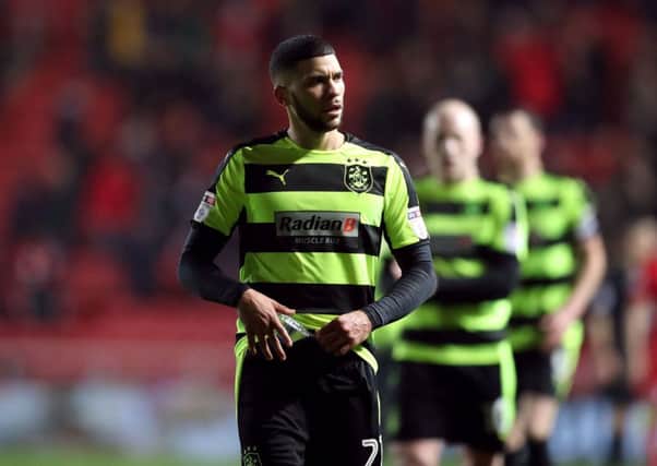 Huddersfield Town's Nahki Wells after Friday night's 4-0 defeat to Bristol City at Ashton Gate. Picture: Adam Davy/PA