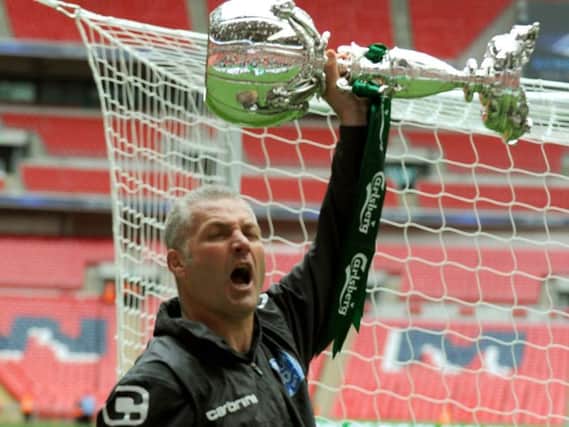 Gary Mills led York to FA Trophy glory in 2012