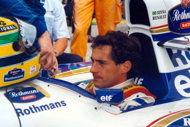 Ayrton Senna drove for Williams the year Nigel Mansell won the world title.