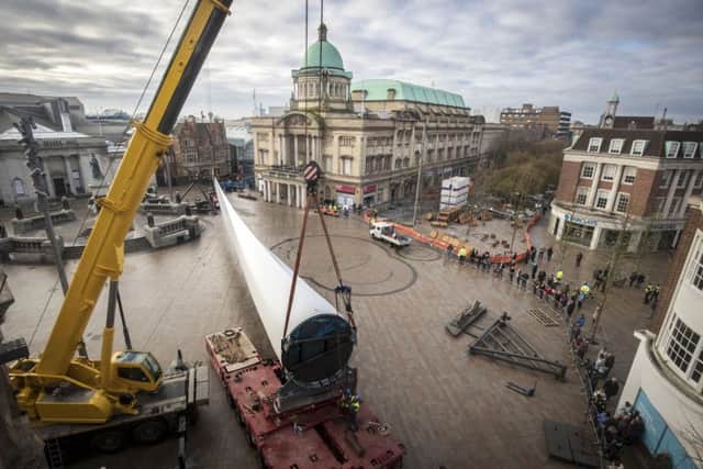 Blade, when it was being installed in Queen Victoria Square in January
