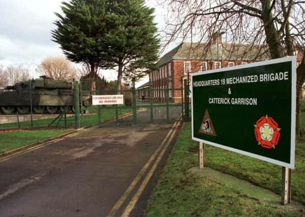 Catterick Garrison in North Yorkshire.