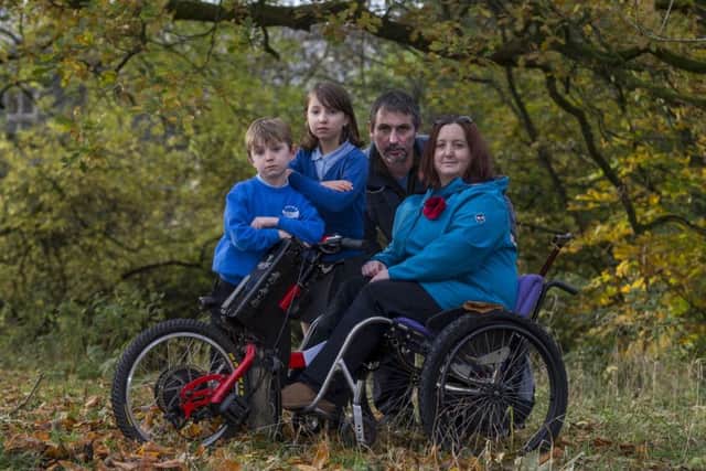 Jonty and Nicky Rhodes, with their two children Esther, 9, and Edward, 7, who are fighting against the closure of Horton-in-Ribblesdale School