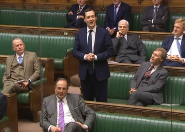 George Osborne, the former chancellor speaking in the House of Commons, London about his appointment as editor of the London Evening Standard.