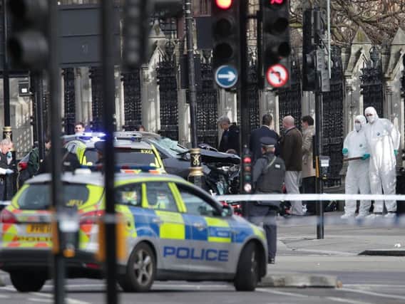 A woman has died in the terror attack