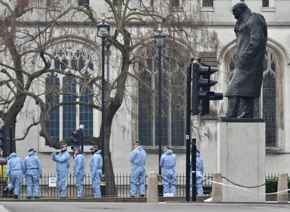 The spirit of Churchill has galvanised the country after Wednesday's terror attack outside Parliament.