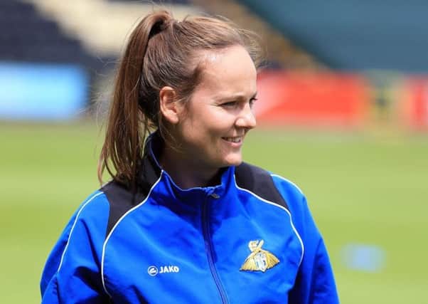 Leading the way: Belles chief Emma Coates has seen six of her players gain international recognition despite them being in the second tier.