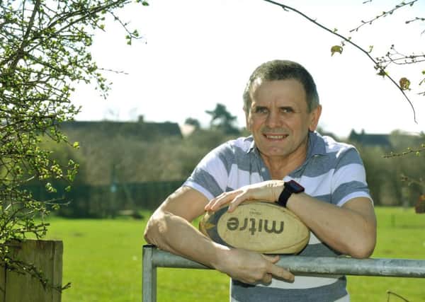 Terry Lofthouse, a rugby player who collapsed and 'died'  on the pitch playing for York Lokomotive Masters  rugby team .
