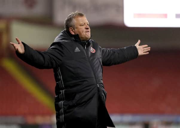 Sheffield United manager, Chris Wilder. Picture: Jamie Tyerman/Sportimage