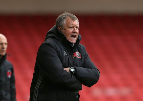 Sheffield United boss, Chris Wilder. Picture: Simon Bellis/Sportimage