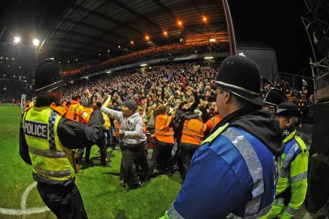 8 January 2013..... Bradford City V Aston Villa, League Cup Semi Final first leg.Police Valley Parade