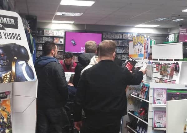 The launch of the Nintendo Switch at Game. Pic: Sam Johnson