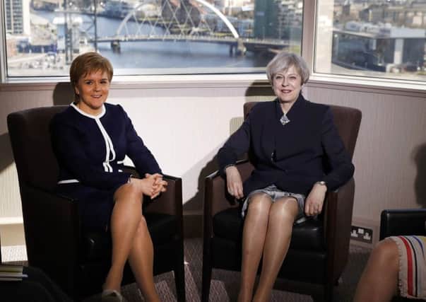 Nicola Sturgeon and Theresa May meet in Glasgow.