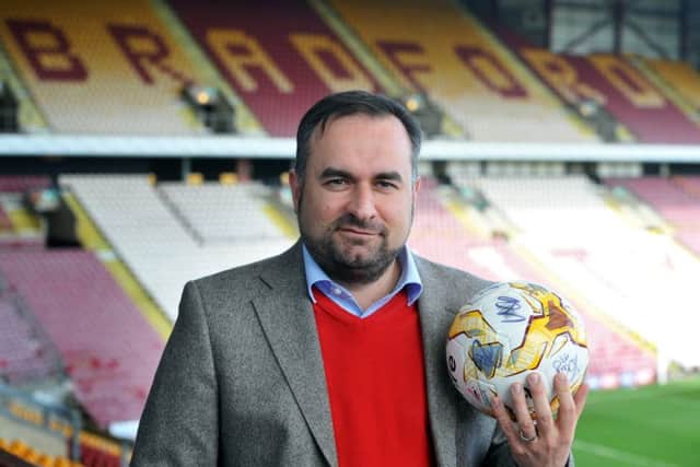 IN SAFE HANDS: Bradford City chairman Edin Rahic is determined to make a success of his time at Valley Parade. Picture: Tony Johnson