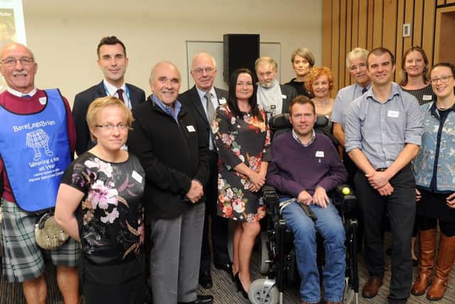 30 March 2017.....Motor Neuron Disease (MND) patients from across Yorkshire are sharing their personal stories and giving a unique insight into difficult care decisions they have faced at a special event held at the University of Sheffield. Picture Scott Merrylees