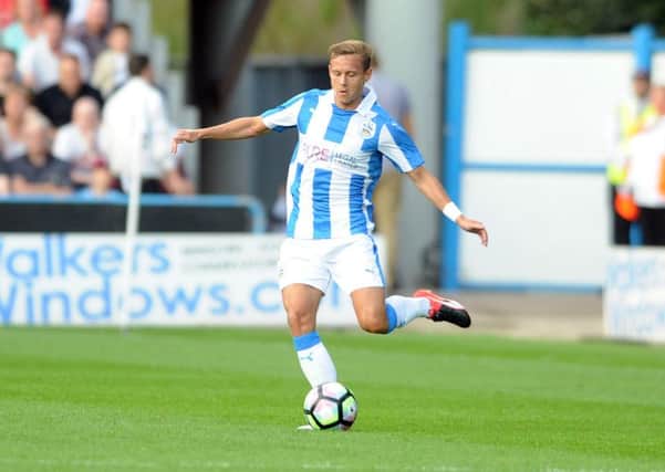 READY FOR ACTION: Huddersfield Town's Chris LÃ¶we  Picture: Tony Johnson.