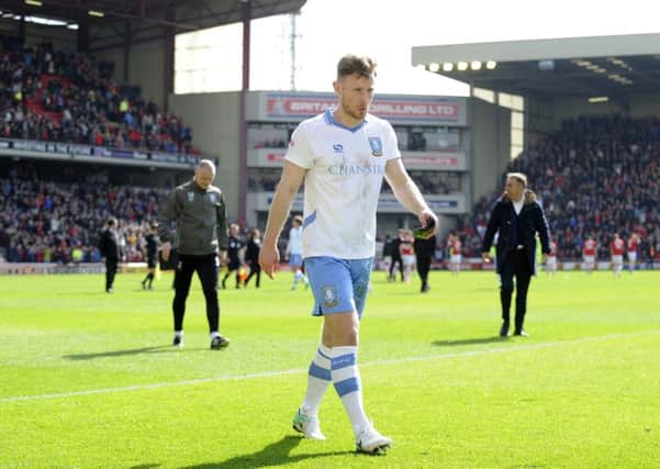 Disapointed Owl Tom Lees at the final whistle....Pic Steve Ellis