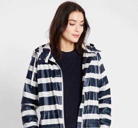 Striped hooded anorak, Â£69, from Marks & Spencer.
