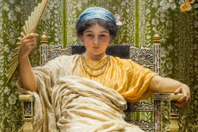 Date:5th April 2017.
Picture James Hardisty.
York Art Gallery  have a new exhibition by Albert Moore, his first solo exhibition of work in more than 100 years, also York  Art gallery has annouced they are planning to start fund raising to purchase one of his painting called 'A Revery' at a cost of 3.5M. Pictured The A Revery painting by Albert Moore, which the gallery are hoping to purchase for 3.5M.