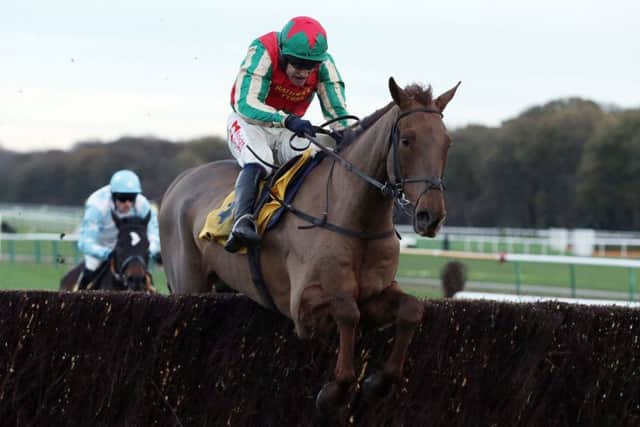 Vieux Lion Rouge ridden by Tom Scudamore. David Pipe believes Randox Health Grand National favourite Vieux Lion Rouge "ticks a lot of the boxes" ahead of the world's greatest steeplechase at Aintree on Saturday. (Picture: Clint Hughes/PA Wire)