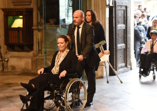 Melissa Cochran attend the Service of Hope at Westminster Abbey in London, following the Westminster terror attack. PRESS ASSOCIATION Photo. Picture date: Wednesday April 5, 2017. See PA story POLICE Westminster. Photo credit should read: Eddie Mulholland/The Daily Telegraph/PA Wire