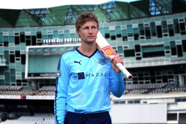 England captain Joe Root on Yorkshire duty at the club's media day (Picture: Jonathan Gawthorpe)