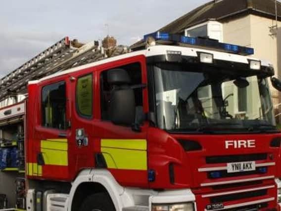 Firefiighters at the scene of the blaze. Photo: South Yorkshire Fire and Rescue Service