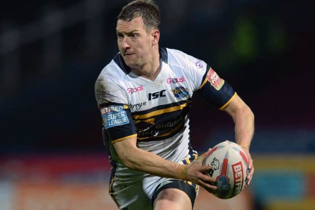 Danny McGuire will represent Leeds Rhinos for the 400th time against Warrington Wolves tonight (Picture: Bruce Rollinson).