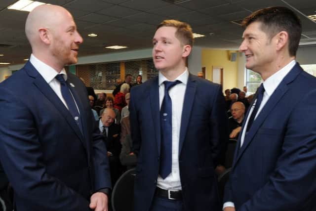 Andrew Gale, Gary Ballance and Martyn Moxon