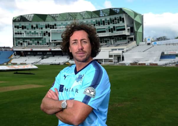 Aiming to sign off with another title: Yorkshires Ryan Sidebottom says his farewell season in county cricket will be anything but a jolly as the left-armer bids to capture a sixth County Championship. (Picture: Jonathan Gawthorpe)