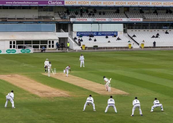 A General View of the Football Stand end of the ground as Yorkshire hosts Hampshire on Friday (Picture: SWPix.com)